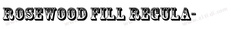 Rosewood Fill Regula字体转换